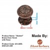 "Abdeel" Brass Door Knob with Rose